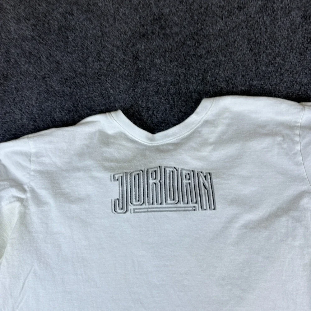 Jordan T-Shirt Mens Large White In Your Dreams In Your Nightmares Graphic Cotton